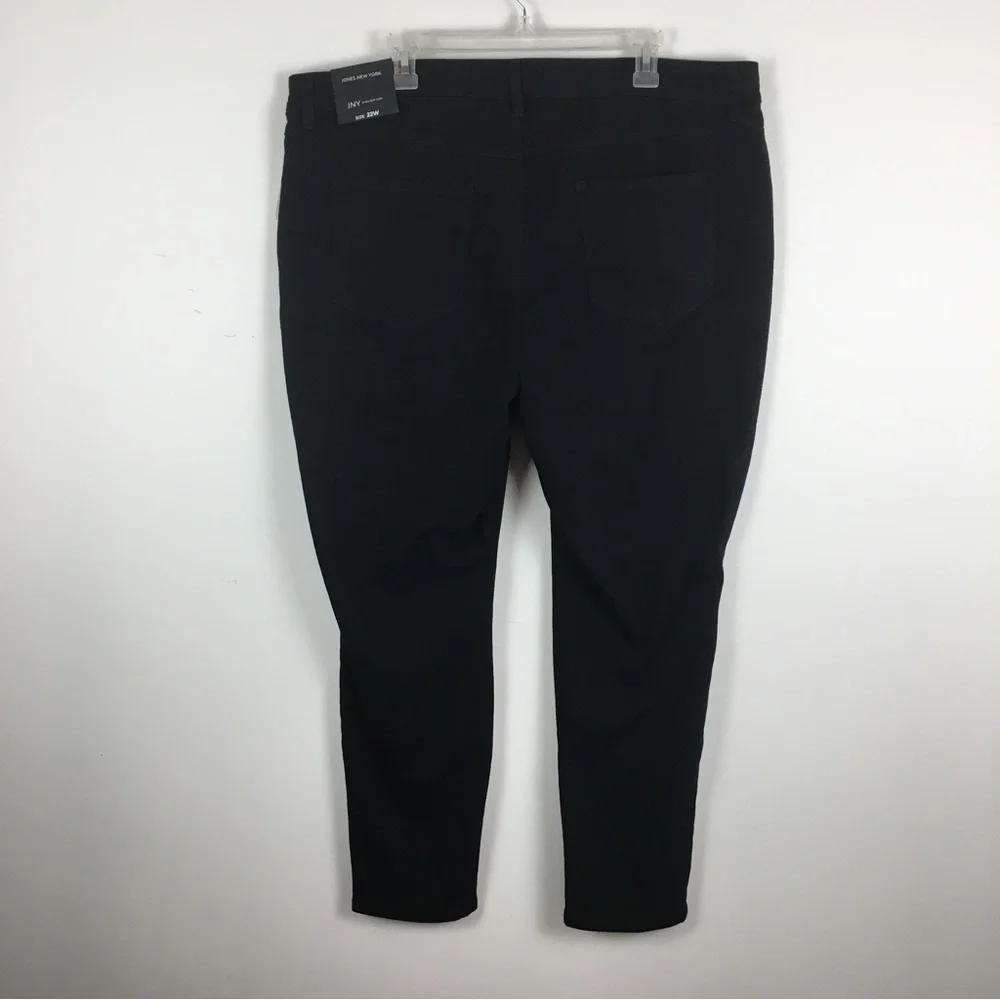NWT Jones New York Repreve Black Jeans Sz 22W Stretch Skinny Eco Friendly Goth - Picture 8 of 13